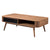 Criterion Denham Coffee Table 1200mm Semi-Assembled, Solid Rubber Wood Legs Light Walnut Wood Veneer