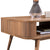 Criterion Denham Coffee Table 1200mm Semi-Assembled, Solid Rubber Wood Legs Light Walnut Wood Veneer