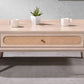 Criterion Jurien Coffee Table 1200mm Semi-Assembled, Solid Rubber Wood Construction Rattan and White Chocolate