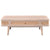 Criterion Jurien Coffee Table 1200mm Semi-Assembled, Solid Rubber Wood Construction Rattan and White Chocolate