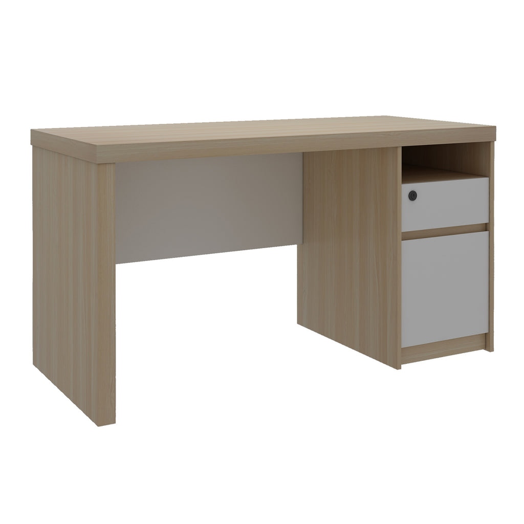 Criterion Lucy Desk 1400mm Oak White Right Hand Storage – Criterion.com.au