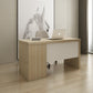 Criterion Lucy Desk 1400mm Oak White Right Hand Storage