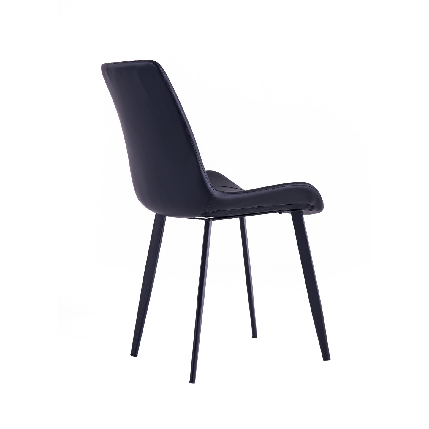 Criterion Mendy Dining Chair 840mm PU Seat, Carbon Steel Frame Black