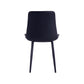 Criterion Mendy Dining Chair 840mm PU Seat, Carbon Steel Frame Black