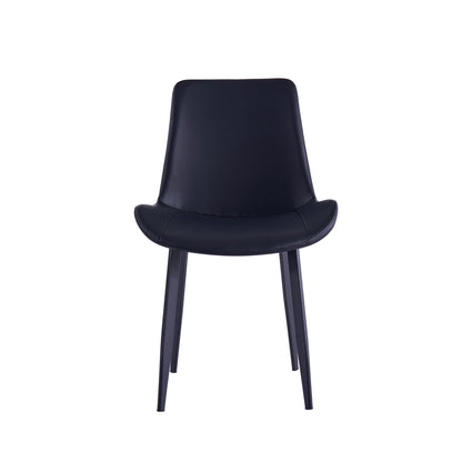 Criterion Mendy Dining Chair 840mm PU Seat, Carbon Steel Frame Black