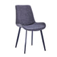 Criterion Mendy Dining Chair 840mm PU Seat, Carbon Steel Frame Grey