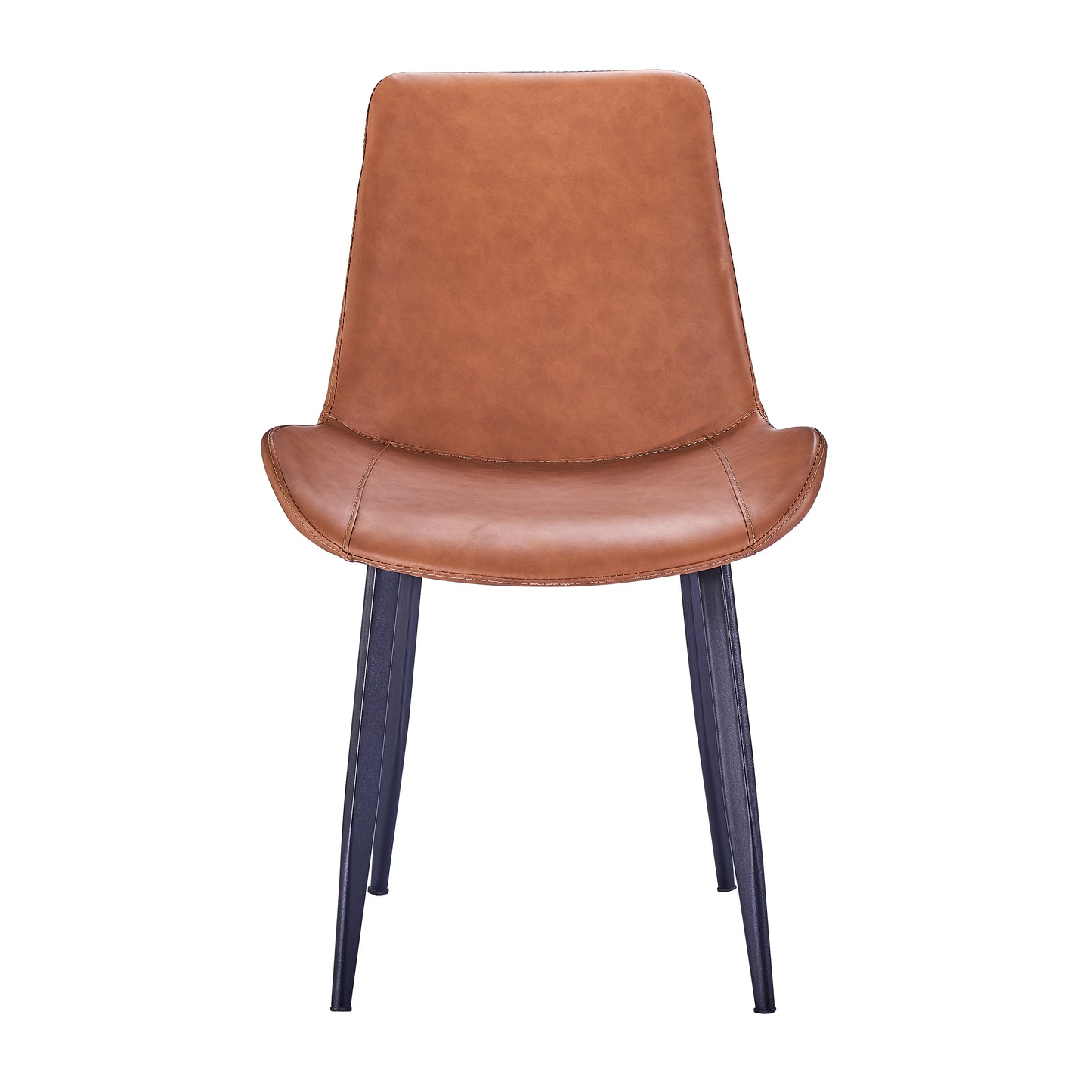 Criterion Mendy Dining Chair 840mm PU Seat, Carbon Steel Frame Tan