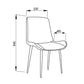 Criterion Mendy Dining Chair 840mm PU Seat, Carbon Steel Frame Tan
