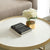 Criterion Nested Set Coffee Tables 760mm Champagne Gold Metal Frame White Marble Look Top