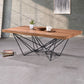 Criterion Onslow Coffee Table 1200mm Semi-Assembled, Powder Coated Steel Legs Natural Walnut