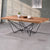 Criterion Onslow Coffee Table 1200mm Semi-Assembled, Powder Coated Steel Legs Natural Walnut