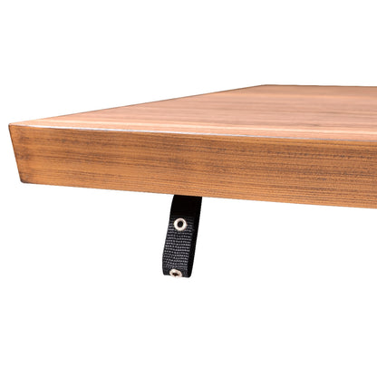 Criterion Onslow Console Table 1500mm Semi-Assembled, Powder Coated Steel Legs Natural Walnut