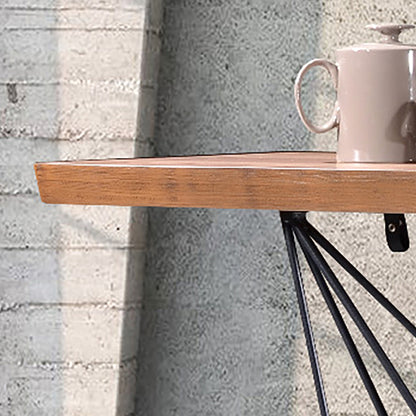 Criterion Onslow Console Table 1500mm Semi-Assembled, Powder Coated Steel Legs Natural Walnut