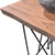 Criterion Onslow Dining Table 1800mm 45mm Walnut Veneer Top, Powder Coated Steel Legs Natural Walnut