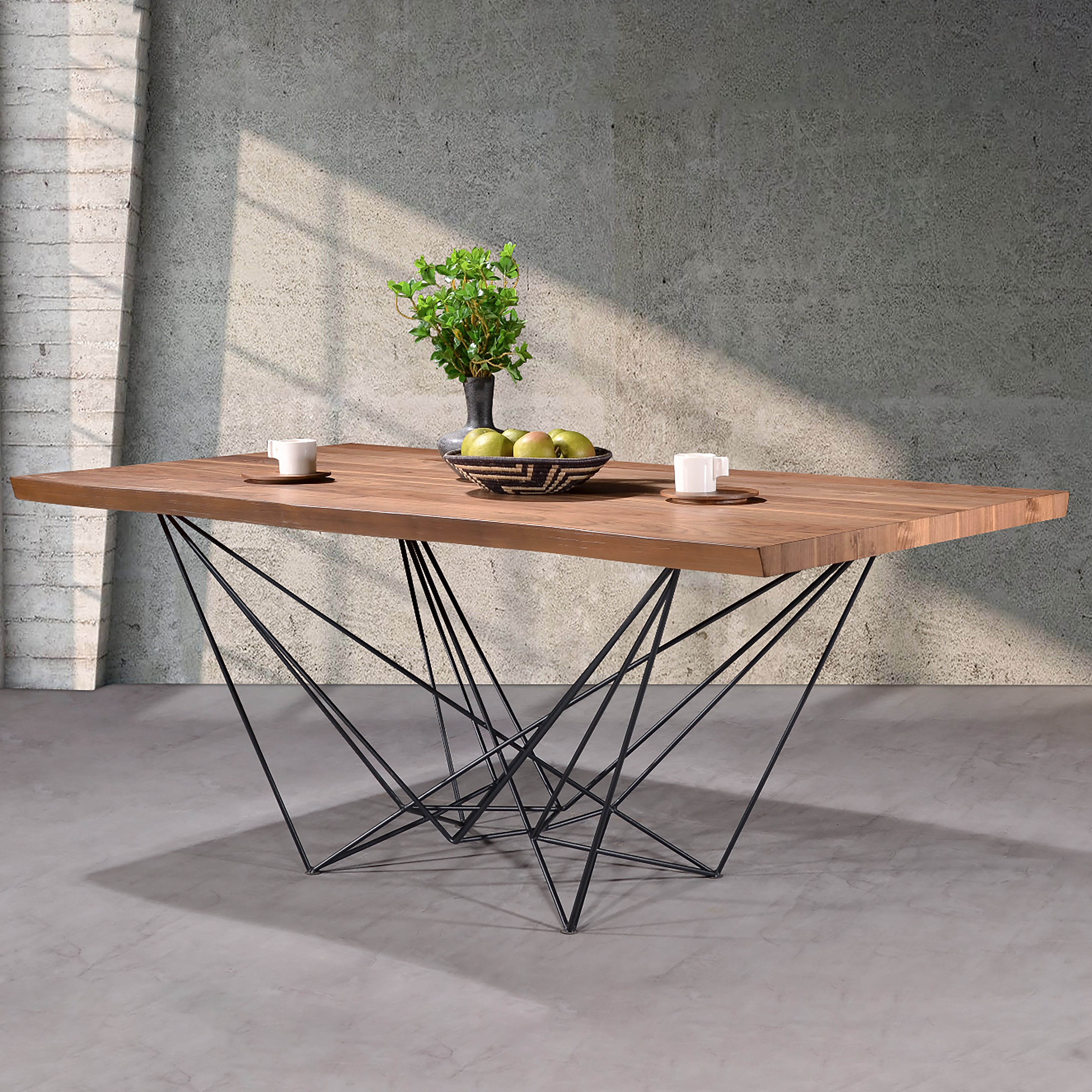 Walnut top shop dining table