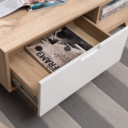 Criterion Tuscany Coffee Table 1200mm Oak White