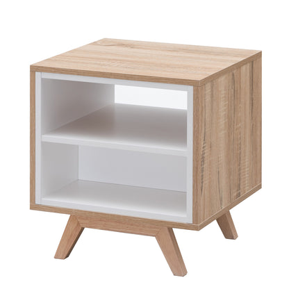 Criterion Tuscany End Table 450mm Oak White
