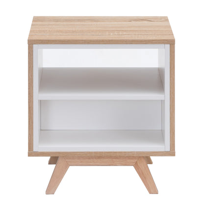 Criterion Tuscany End Table 450mm Oak White