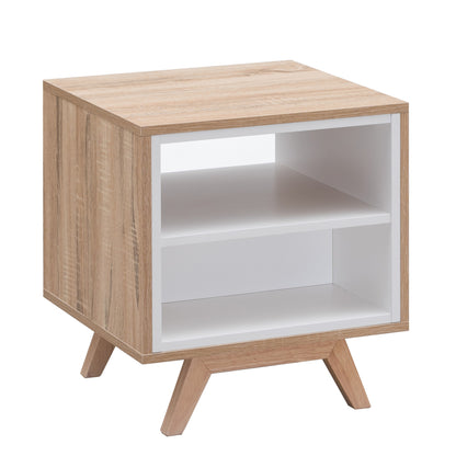 Criterion Tuscany End Table 450mm Oak White