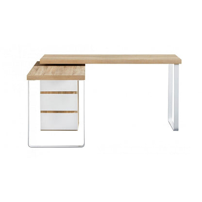 Criterion Vibe Desk Adjustable Return/Desk 1500mm Oak White