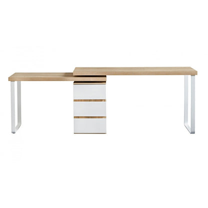 Criterion Vibe Desk Adjustable Return/Desk 1500mm Oak White