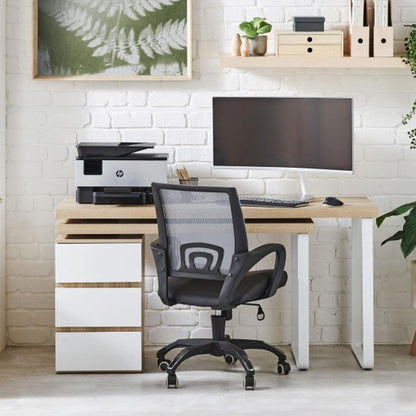 Criterion Vibe Desk Adjustable Return/Desk 1500mm Oak White
