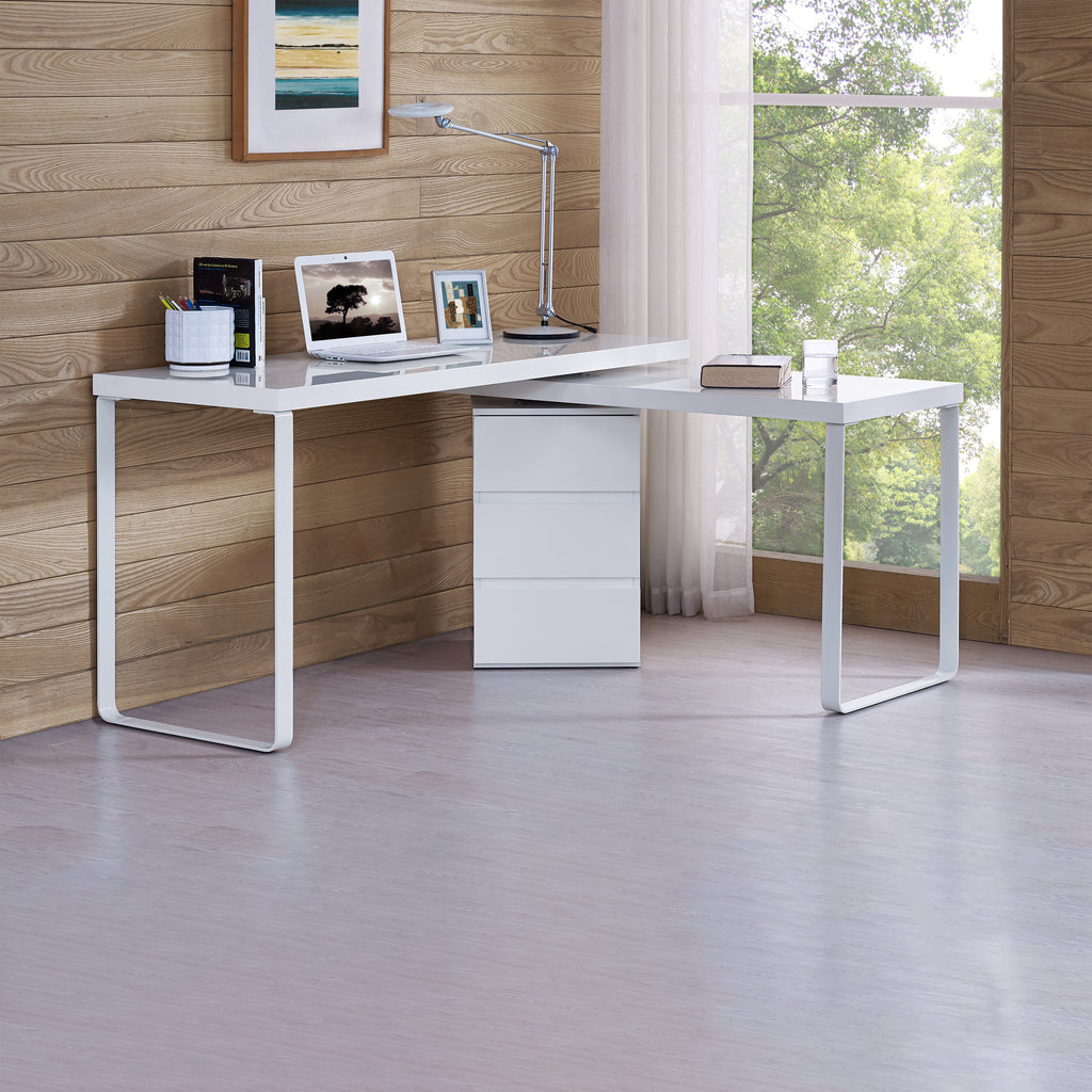 Criterion Vibe Desk Adjustable Return/Desk 1500mm White