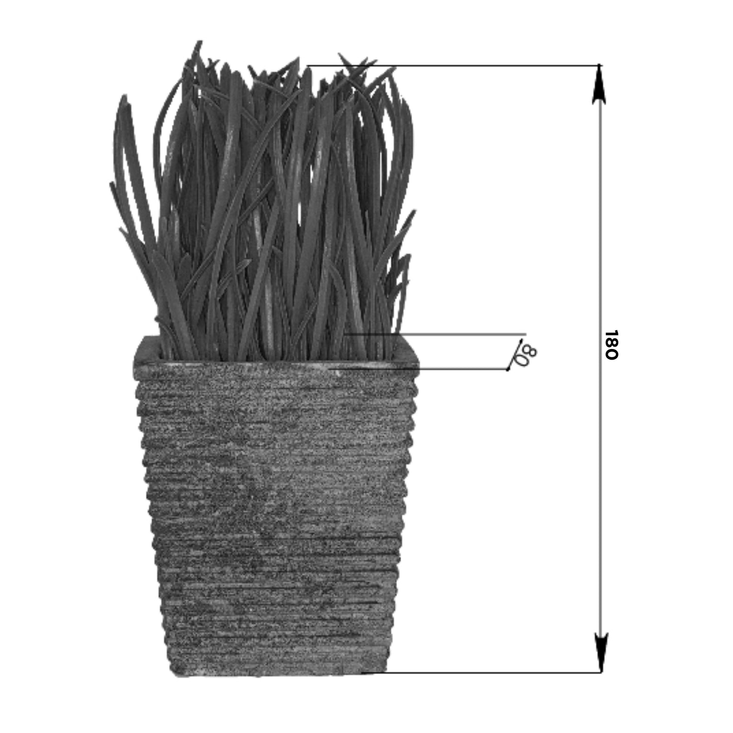 Criterion Artificial Potted Grass Plant (small) 160mm
