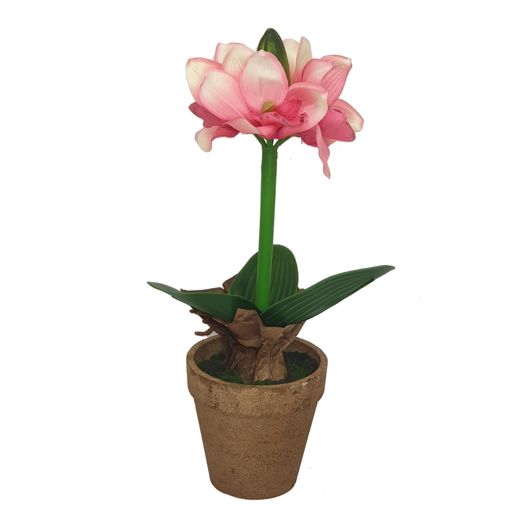 Criterion Artificial Potted Pink Flower 400mm