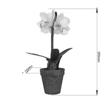 Criterion Artificial Potted White Flower 400mm