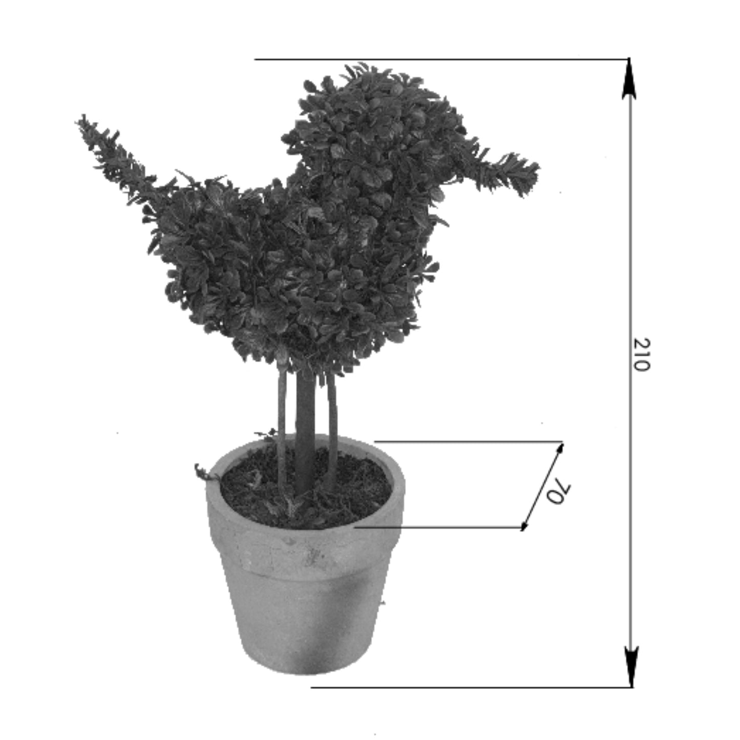 Criterion Artificial Topiary Duck 210mm