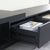 Criterion Durham Extendable TV Unit, Entertainment Cabinet, 190cm Low Line Black Oak Lifestyle Image Detail