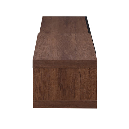 Criterion Durham Extendable TV Unit, Entertainment Cabinet, 190cm Low Line Dark Oak
