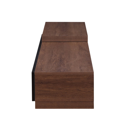 Criterion Durham Extendable TV Unit, Entertainment Cabinet, 190cm Low Line Dark Oak