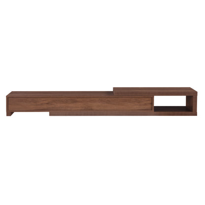 Criterion Durham Extendable TV Unit, Entertainment Cabinet, 190cm Low Line Dark Oak