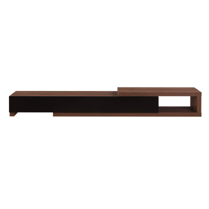 Criterion Durham Extendable TV Unit, Entertainment Cabinet, 190cm Low Line Dark Oak