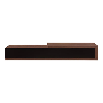 Criterion Durham Extendable TV Unit, Entertainment Cabinet, 190cm Low Line Dark Oak
