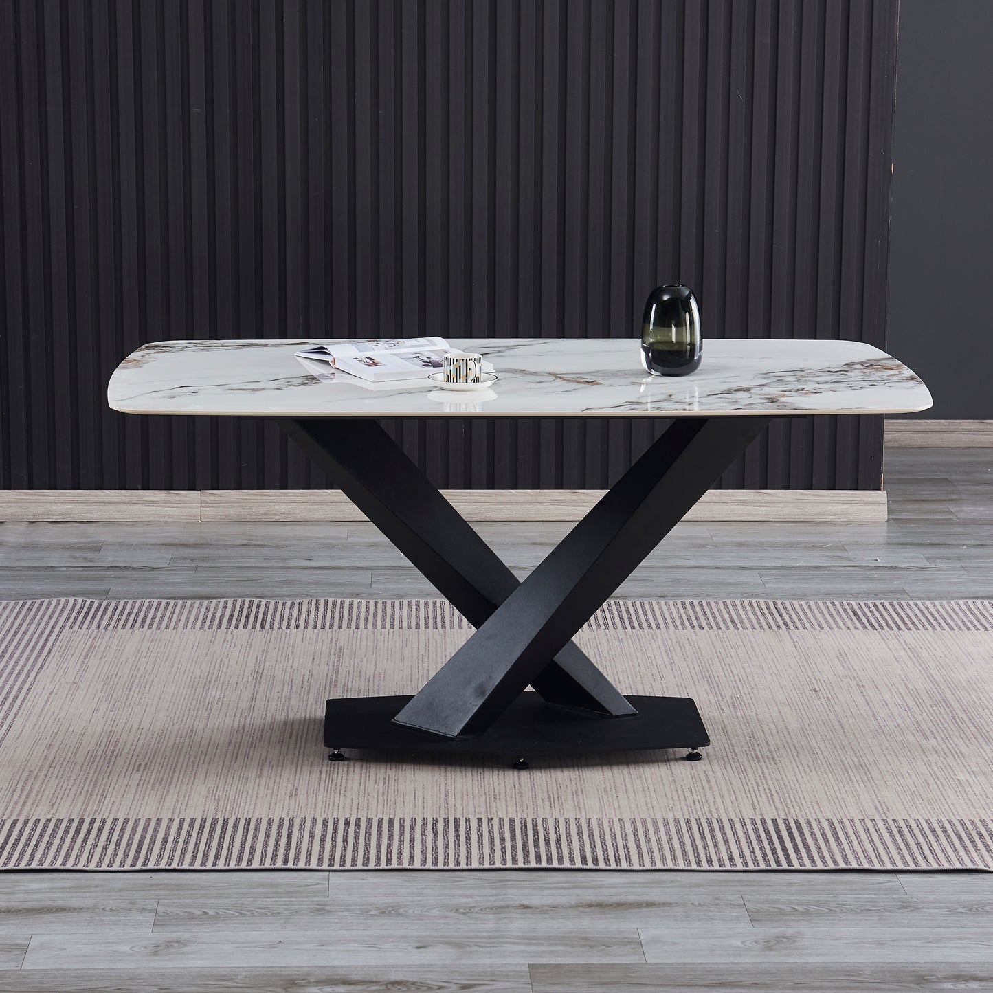 Criterion Element Dining Table 1600mm Brown Grey Sintered Stone