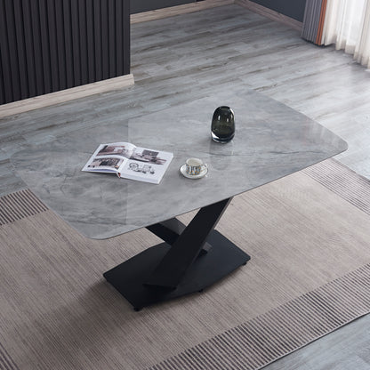 Criterion Element Dining Table 1600mm Light Grey Sintered Stone