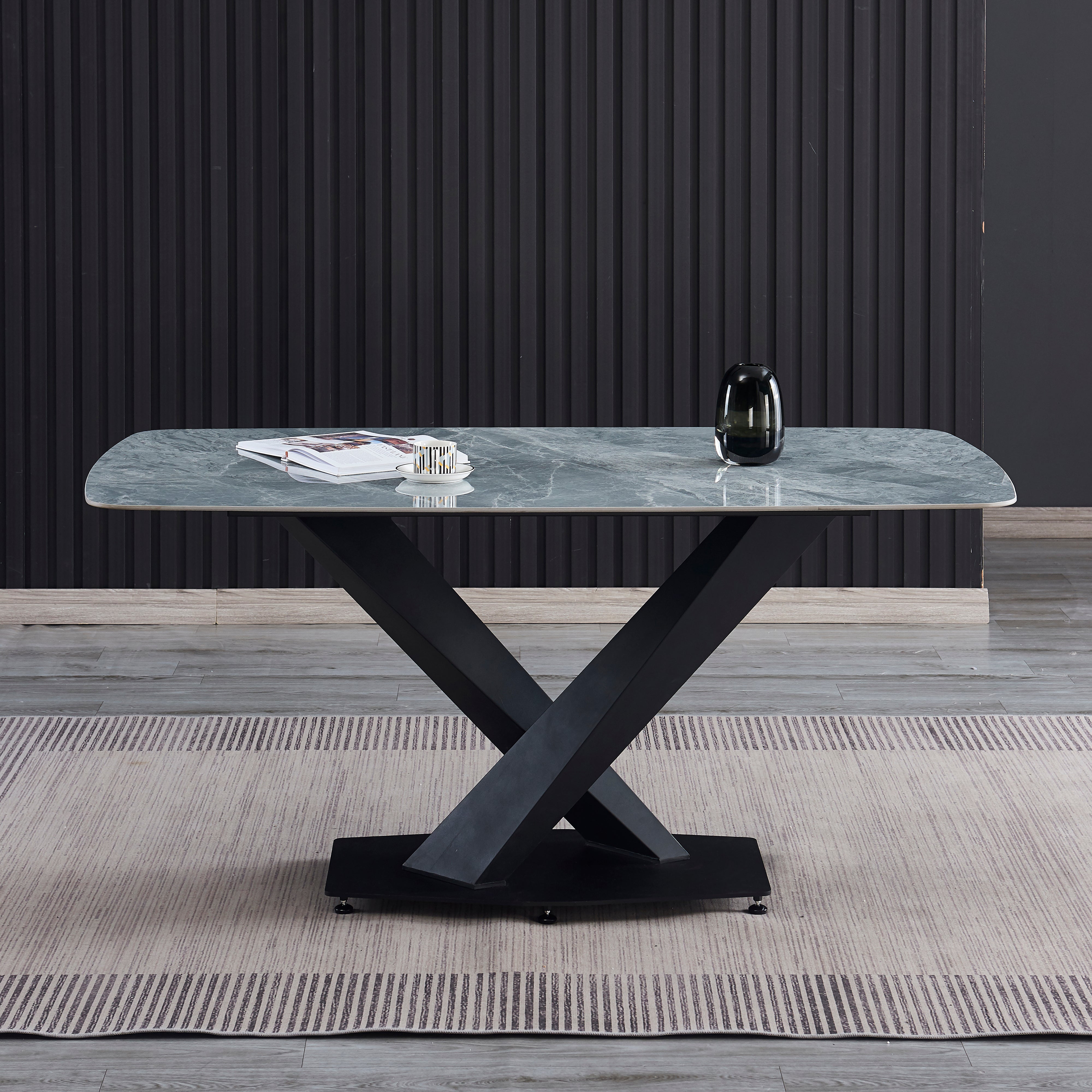 Criterion Stone Criterion Element Dining Table 1600mm Mid Grey Sintered Stone ...