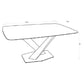 Criterion Element Dining Table 1600mm Light Grey Sintered Stone