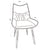 Criterion Jett Dining Chair 830mm PU Leather Cushioned Seat, Carbon Steel Frame Brown