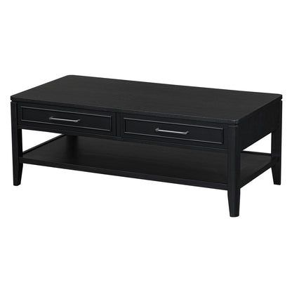 Criterion Kennedy Coffee Table 1200mm Semi-Assembled Stained Oak Veneer Blank Background Image 