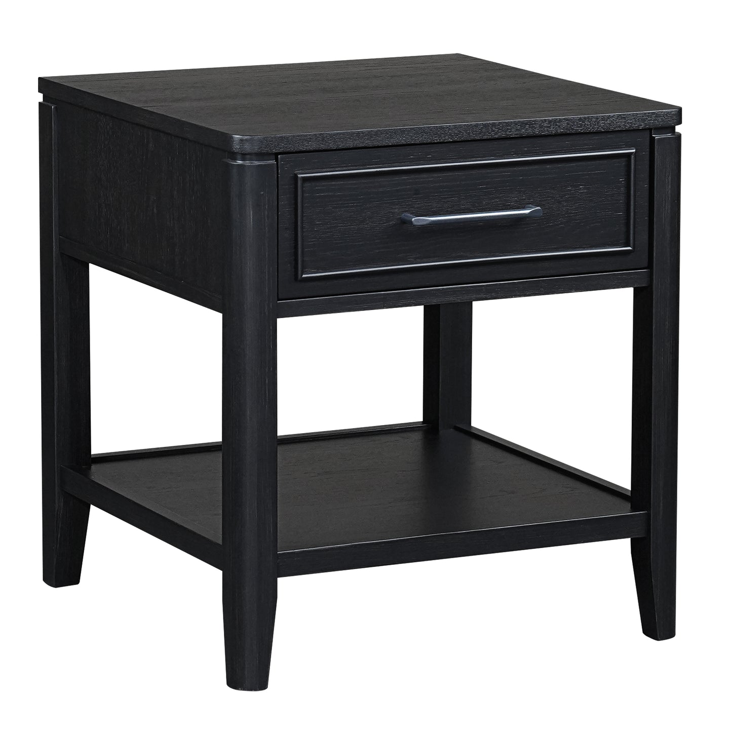 Criterion Kennedy End Table 550mm Semi-Assembled Stained Oak Veneer