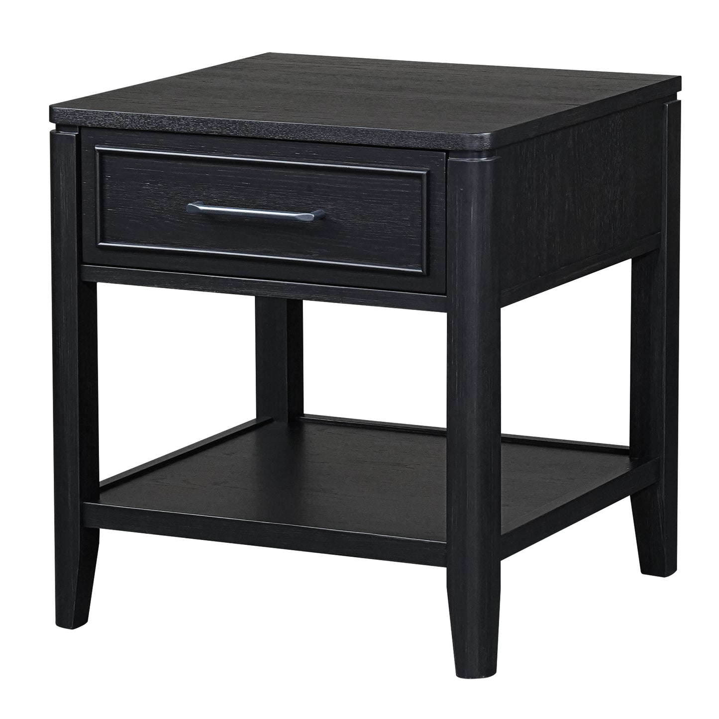 Criterion Kennedy End Table 550mm Semi-Assembled Stained Oak Veneer