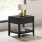 Criterion Kennedy End Table 550mm Semi-Assembled Stained Oak Veneer