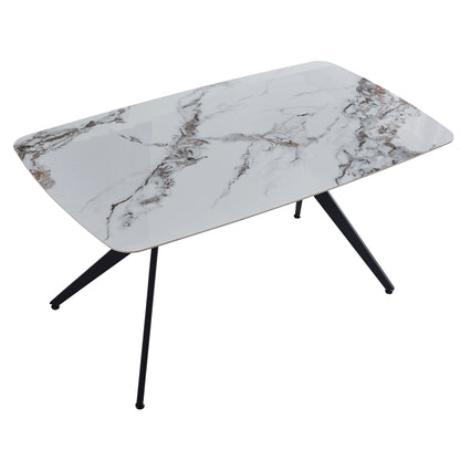 Criterion Phoenix Dining Table 1600mm Brown Grey Sintered Stone