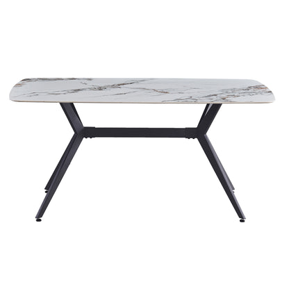 Criterion Phoenix Dining Table 1600mm Brown Grey Sintered Stone