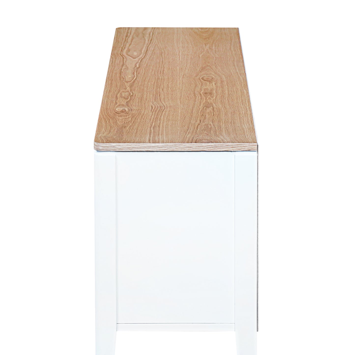 Criterion Sorrento Entertainment Unit 1800mm Semi Assembled White Oak Veneer