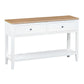 Criterion Sorrento Console Table 1200mm Semi-Assembled White Oak Veneer